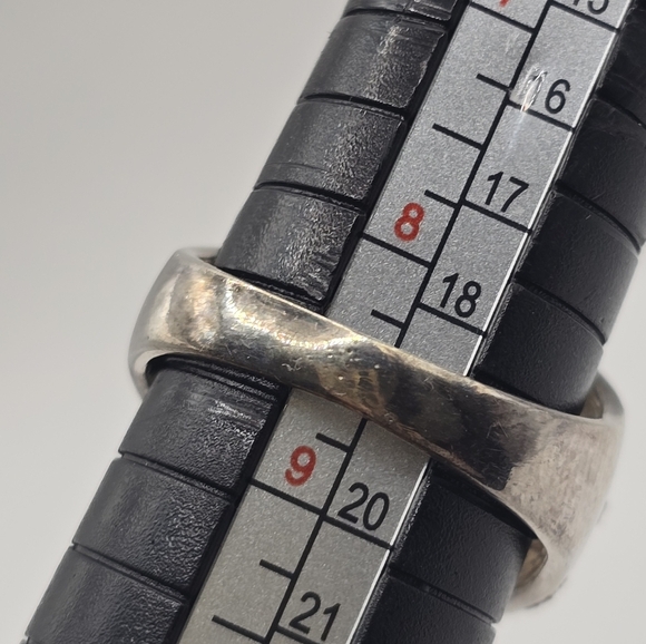 Sterling Silver Domed Freshwater Cultured Pearl Ring SIZE 8.5 - Picture 6 of 7